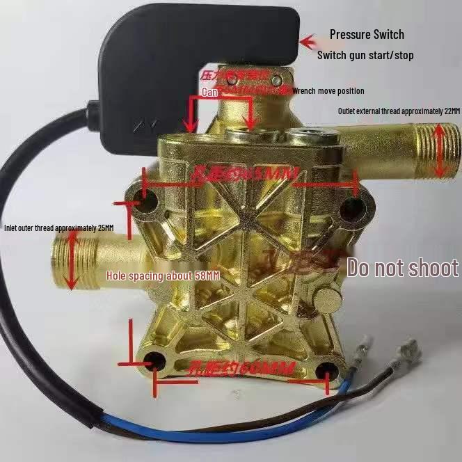 High-Pressure Car Washer with Pure Copper Accessories, Foam Pot, Filter Screen, and Quick Connector.