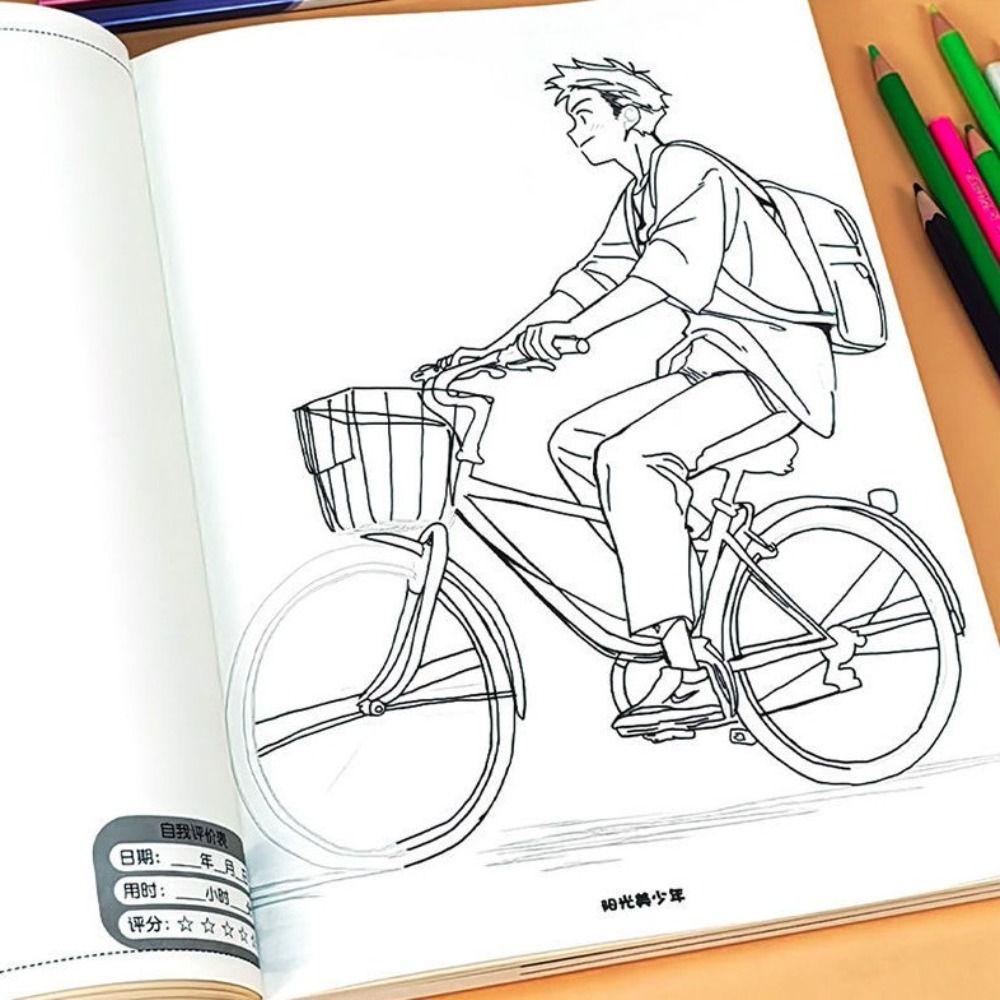 Tracing Comics Line Draft Book Anime Sketch Anime Hand Drawn Book Manga Sketching Tutorial Student