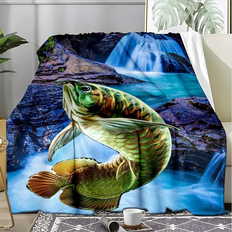 Jesus Religious Art Fleece Printed Flannel Blanket, Warm Soft Throw Sofa Bed Blanket