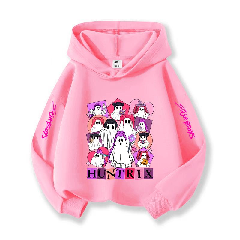 

Kids Loose Cartoon Pattern Print Fashion Top Casual Comfortable Sweatshirt Hoodie Girls 160