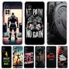 Transparent Phone Case for Xiaomi Mi 14 13 12 11 Ultra 13T 12T 11T Poco X3 NFC F3 F6 Pro Lite Soft TPU Bodybuilding Gym Fitness