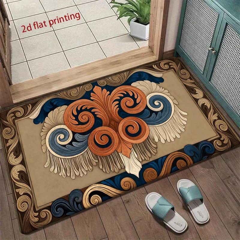 Exotic Pattern Floor Mat Living Room Decoration Home Sofa Non-Slip Carpet Study Bedroom Tatami Children'S Soft Floor Mat