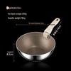 ZISIZ 24cm Detachable Non-Stick Titanium Wok