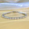 5mm 925 Sterling Silver Moissanite Bracelet 3mm  Diamond with GRA for Women Sparkling Wedding Party Fine Jewelry