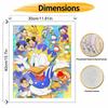 Disney Donald Duck Digital Oil Painting Diy Coloring Handpainted Filling Home Decoration Gift, Canvas Art Wall Decor Party Scene Painting