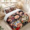 Wrestlemania Bedding Set, 1 Duvet Cover & 2 Pillowcases Soft Comfortable Bedroom Home Textile Decor