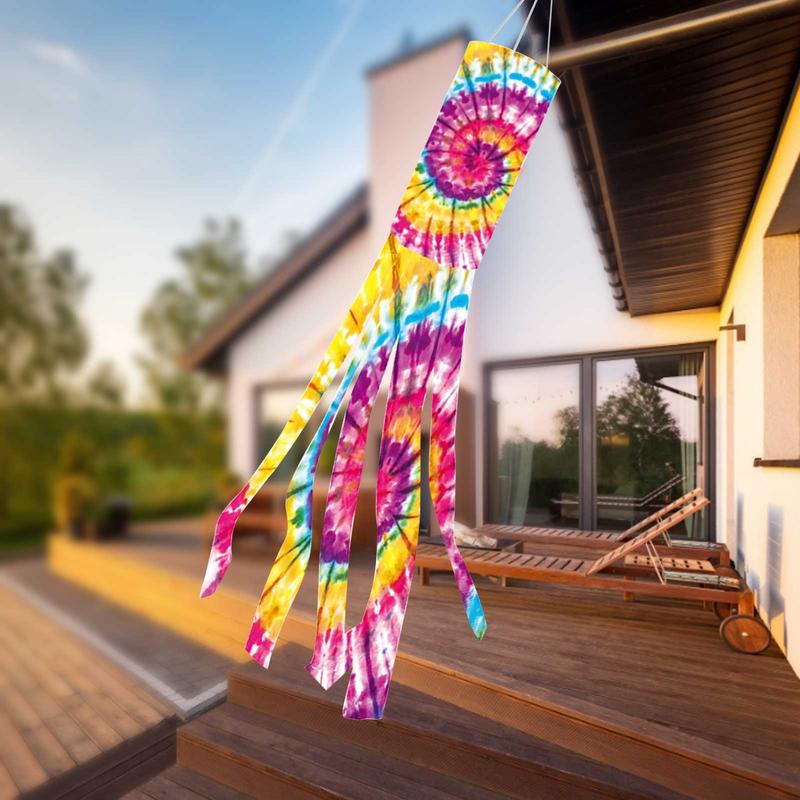 Rainbow Wind Sock Flag Vane Home Aviation Hanging Decoration Indicator Monitoring Measurement All Weather Garden Windsock