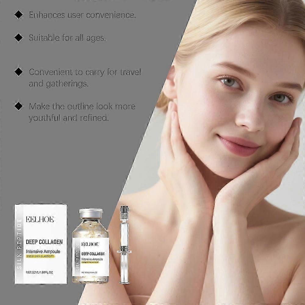 1-3set Deep Collagen Silk Peptide Intensive Lifting Ampoule Tighten Skin Elasticity Enhanced Reduce Fine Lines and Wrinkles Face Serum!ZZ59 S06