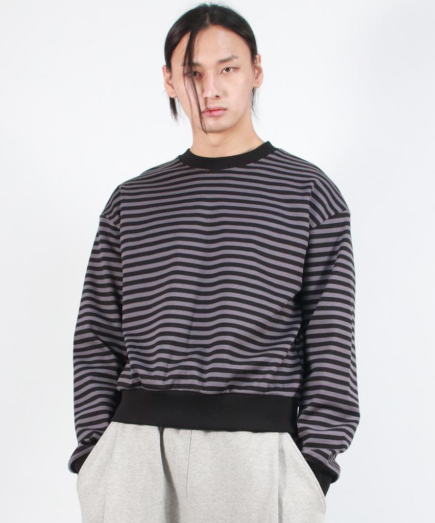 Deumakeu M Stripe Medium-Fit Sweatshirt - Black