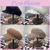 Wool Beret Hat For Women Autumn Winter Vintage Knit Warm Fashion Accessory