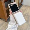 Luxury Cosmetic Mirror Holder Bracket Phone Case For Samsung Galaxy Z Flip 6 5 4 3 ZFlip 3 Cases Leather Cover