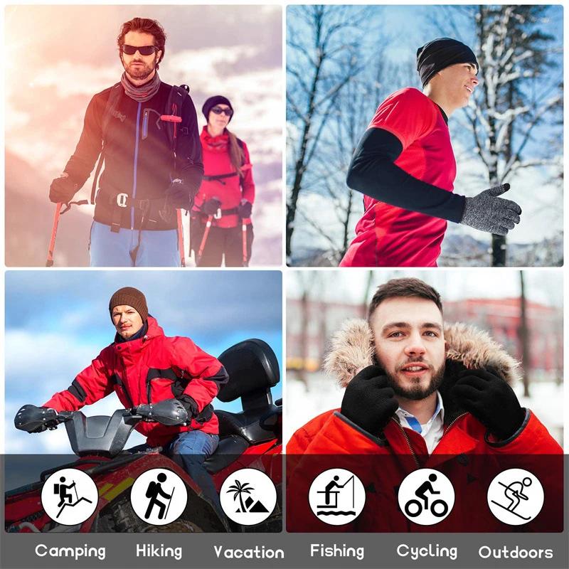 Heated Gloves Winter Thermal Warm Gloves with Built In Heating Sheet USB Powered Soft Durable Touch Screen Non-slip Work Gloves