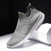 Sneakers Slip-On Uomo Scarpe da Corsa Leggere Traspiranti in Maglia a Calzino Bianche Scarpe Sportive da Jogging e Camminata Scarpe Casual da Uomo