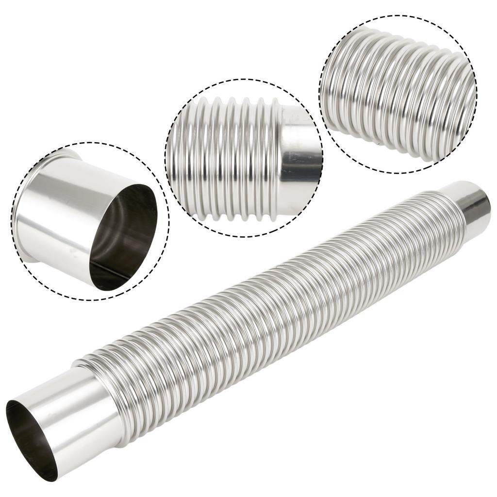 19.7*2.4in Wood Stove Pipe High Temperature Resistant Stainless Steel
