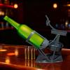 Metall Cocktailflaskställ Dryckesdisplayställ för Vin Champagne Martini Glas Organiserare Hemmabar Festdekoration