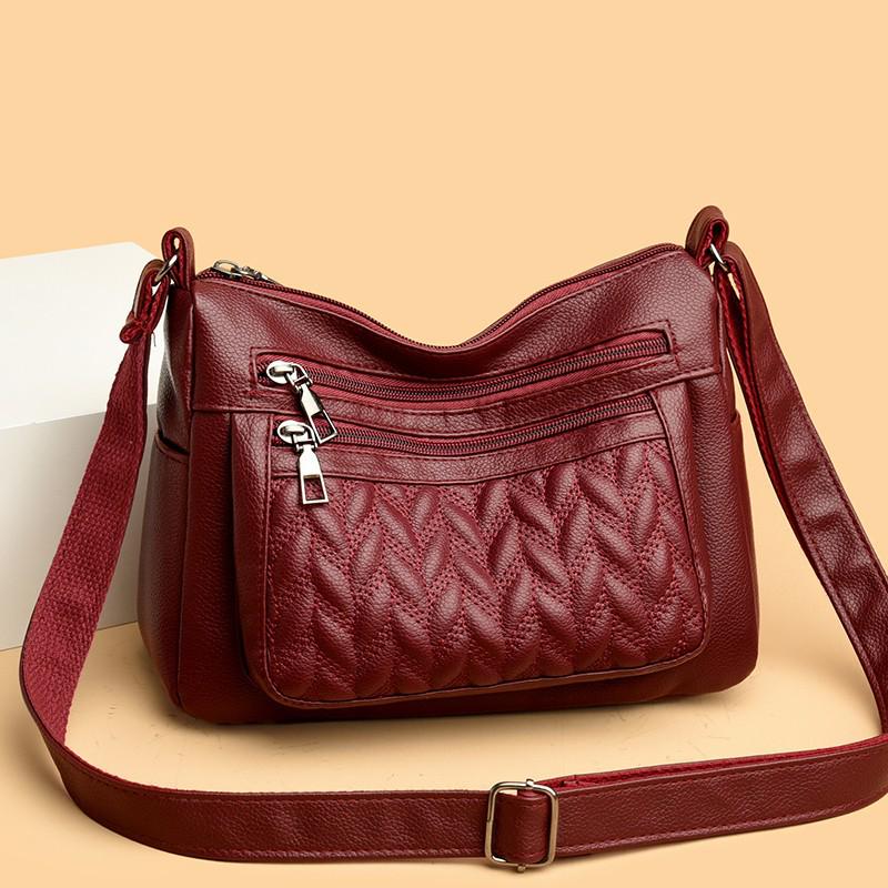 2025 Damen Retro Weiches Leder Große Kapazität Umhängetasche