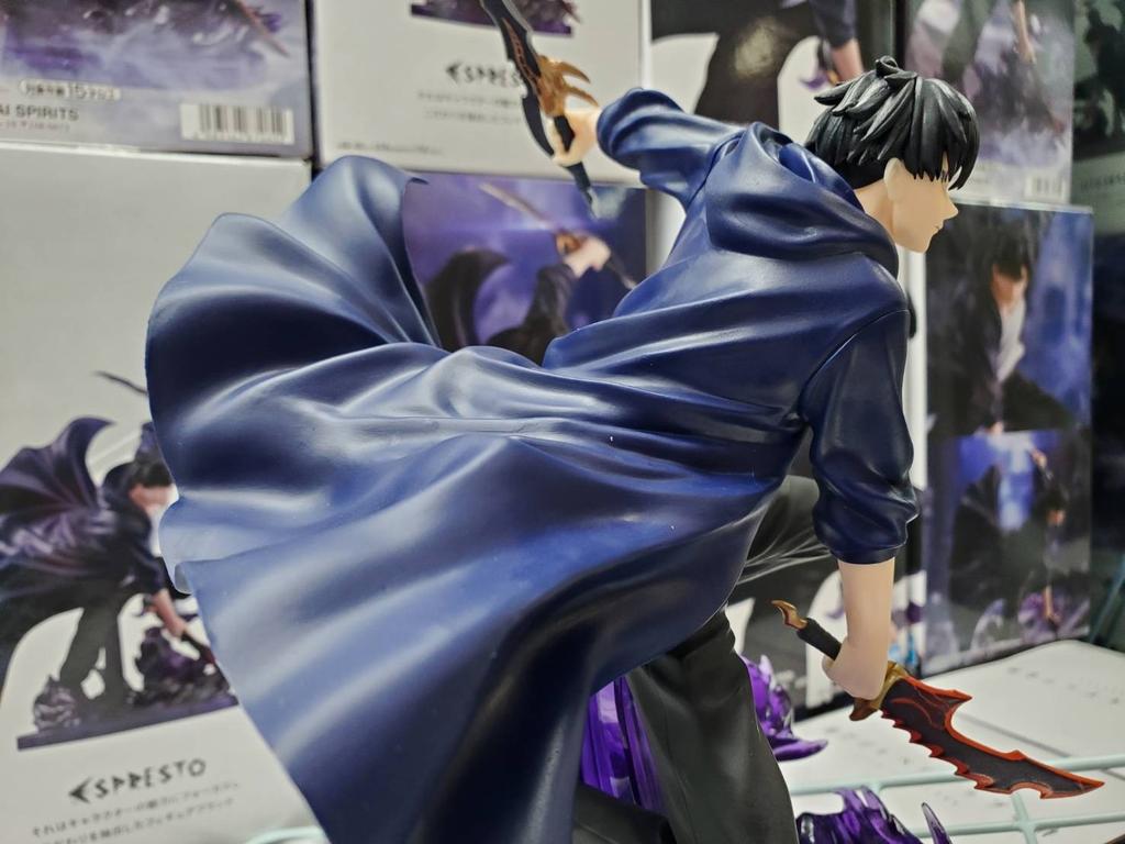 13CM Anime solo leveling Figure Sung Jin Woo Animated Edition ESPRESTO Excite Motions-1 Battle Scene Model Toy Doll PVC Gift