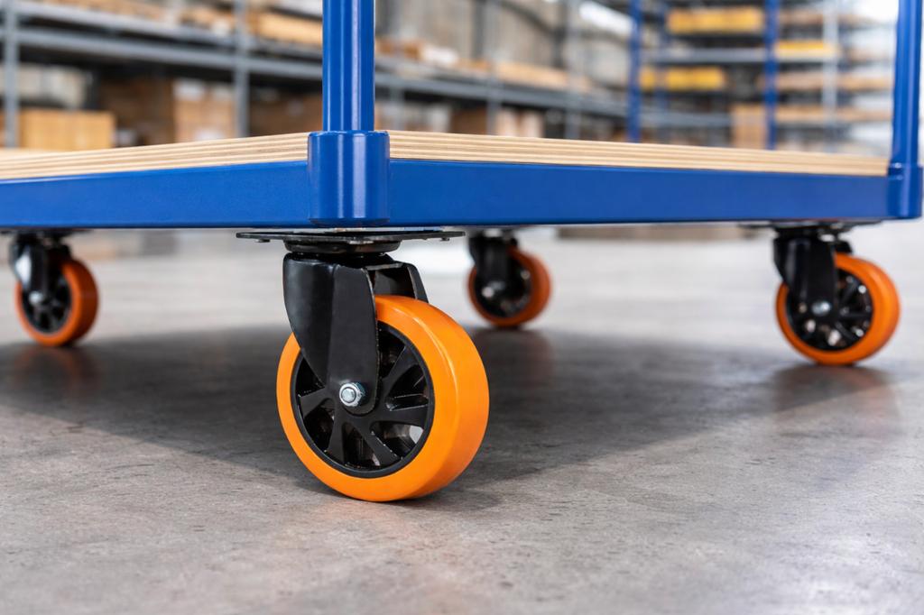 4″ 100 Mm Swivel Wheel Up To 100 Kg - Strong Transport Wheel with Plate