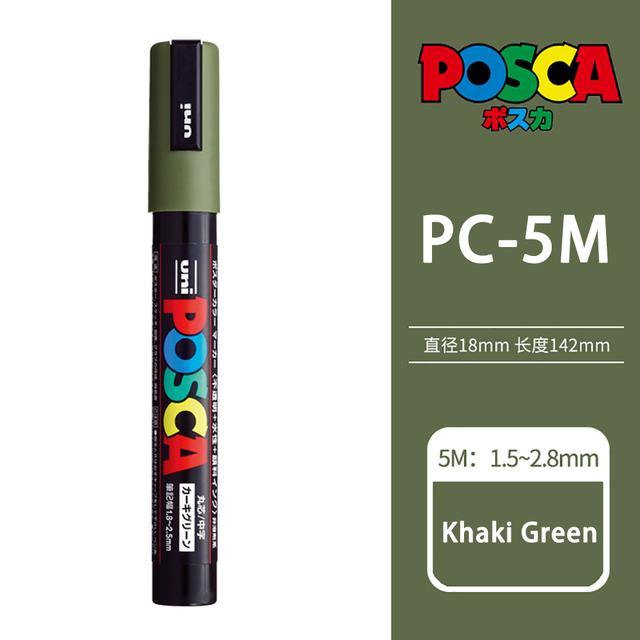 Uni POSCA Marker Farbstift, 39 Farben PC-5M/44 PC-3M/36 PC-1M, Acryl Steinmalerei Zeichnen Graffitti Marker Kunstbedarf