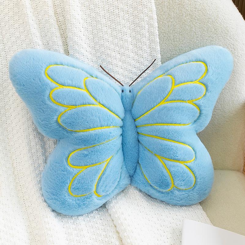 3D Butterfly Throw Pillow Colorful Decorative Pillows for Bedroom Living Room Home Decor Soft Stuffed Animal Print Cushion Girls