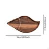 Wood Serving Shell Food Bowl Shape Seepentell Autumn Harvest Thanksgiving Starter Plate Tea Tray for