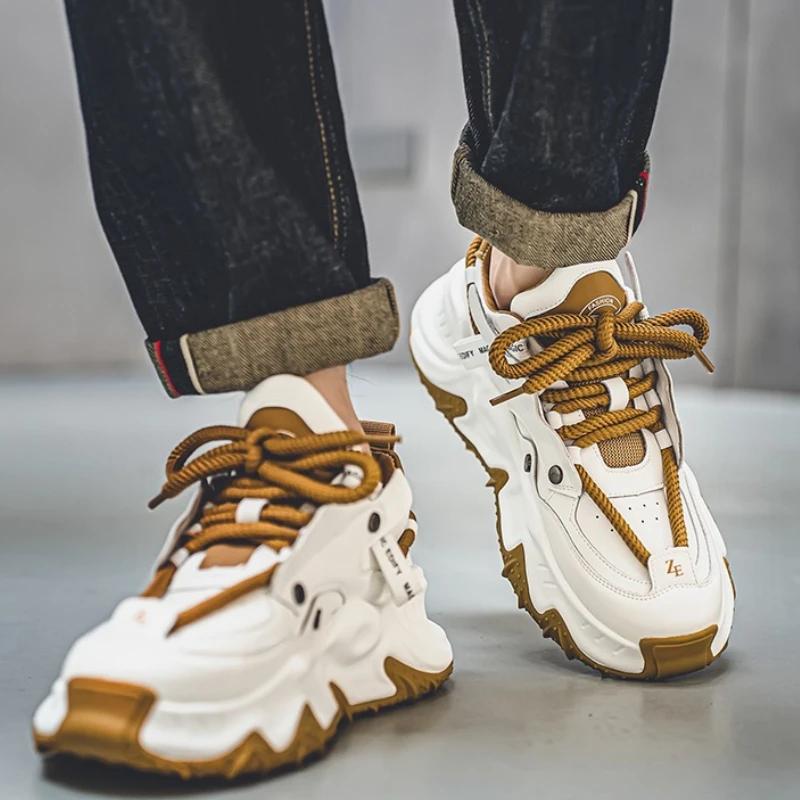 Fashion Quality Casual Shoes For Men Comfort Men's Sneakers Outdoor Breathable Non-Slip Wear-Resistant Platform Shoes Tenis Para Hombre