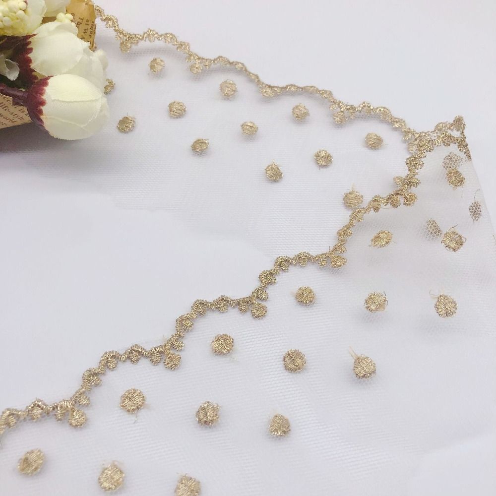 20 Yards Minimalist Net Dress Lace Trim 6.5cm Width Lace Trim  DIY Craft Handmade Materials