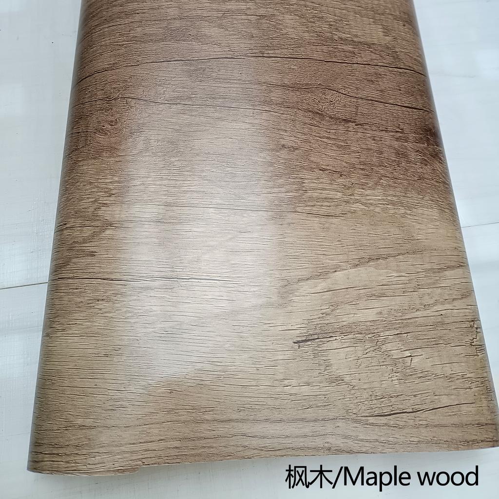 Waterproof Wood Vinyl Wallpaper Self Adhesive Wallpapers Doors Cabinet Desktop Modern Furniture Decorative Wall Paper