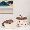 Multipurpose Cotton Woven Storage Box With Lid Sundries Organizer Storage Container For Living Room Office Supplies