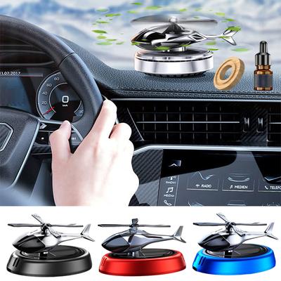 Elicottero Rotante ad Energia Solare Deodorante per Auto Decorazione Cruscotto Regalo