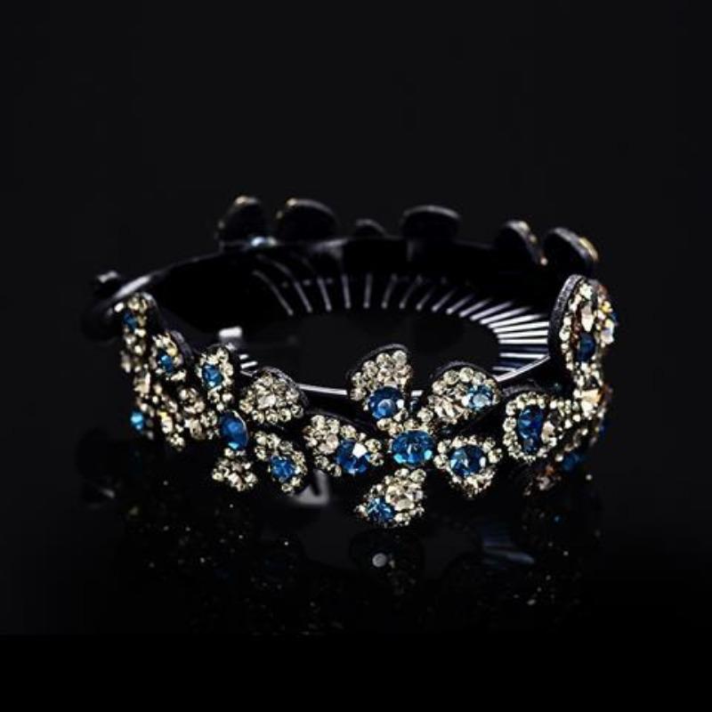 Korean Version Hair Reel with Diamond Headgear Ball Head Adult Simple Fashion Versatile Lady Top Clip Head Flower