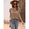 Summer Short Sleeved Hooded Women T-shirt New Loose Buttons Casual Simple T Shirt Female Plus Size Tops Women's Clothing 3267