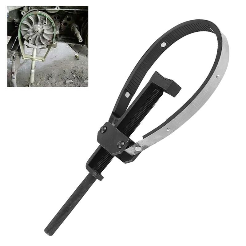 Universal Motorcycle Flywheel Holder Tool Anti Slip Handle Strong Iron Construction Rubber Grip Clutch Flywheel Wrench