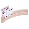 Spielkartenhalter - ENGELHART - 390816 - Leichtes, nachhaltiges Holz - Halbkreisförmig 35 cm - Doppelschlitz für Privatsphäre