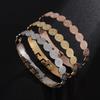 Stainless Steel Jesus Round Amulet Bracelet Catholic San Benito Cross Bracelet Religious Fashion Jewelry for Men and Women