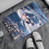 Genshin Impact Kamisato Ayaka Entry Door Floor Mat Festive Decorations Carpet Bathroom Anti-slip Mat Entrance Doormat