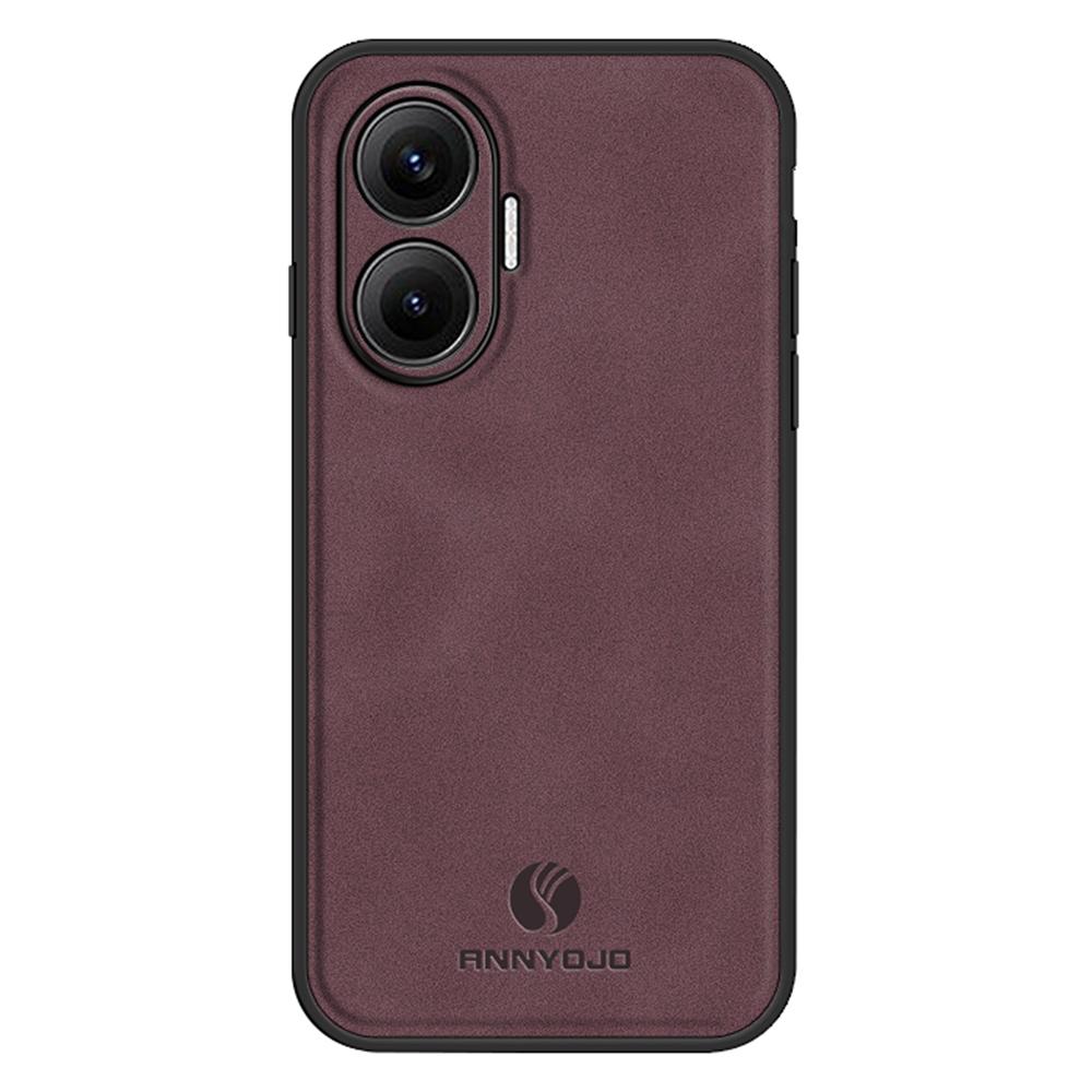 

ANNYOJO Для Xiaomi Poco F7 5G/Redmi Turbo 4 Pro 5G Чохол зі Шкіри PU + PC + TPU Протиударна Задня Кришка Телефону B