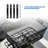 Confezione da 4 Cestino per Portapacchi Posteriore Bici Fissaggio Resistente alle Intemperie Accessorio Ciclistico Staffe per Portapacchi Posteriore Per Amanti dell'Outdoor