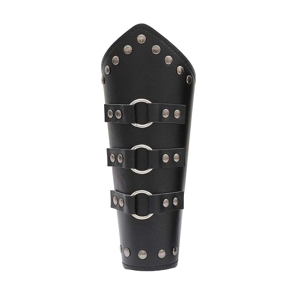 Leather Archery Arrow Punk Viking Bracer Sports Accessories Safe Strap  Unisex