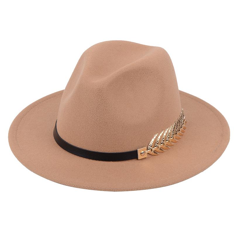 British Style Felt Fedora Hat For Men Women Imitation Woolen Gentleman Wedding Party Jazz Hat