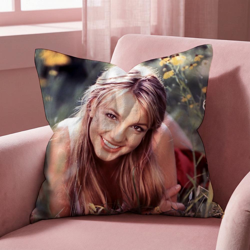 B-Britney Spears SINGER Cushion Cover Multi-Scene Pillow Cover for Home & Car - Reversible, Soft & Durable for Daily Use