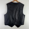 Mode Retro Mænds Vest Afslappet Udendørs Læder Vest Udendørs Vandtæt Udendørs Fritid