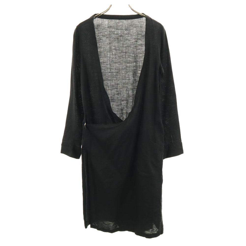 LIMI Feu Linen Long Sleeve Kashcourt Cardigan S Black Women Used