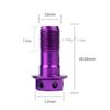 Motorrad Bremsleitungen Bremssattel Universal M10X1.25/1.0mm Banjo Schrauben Bunte Motorrad Ölnippel Schrauben Öl Schrauben