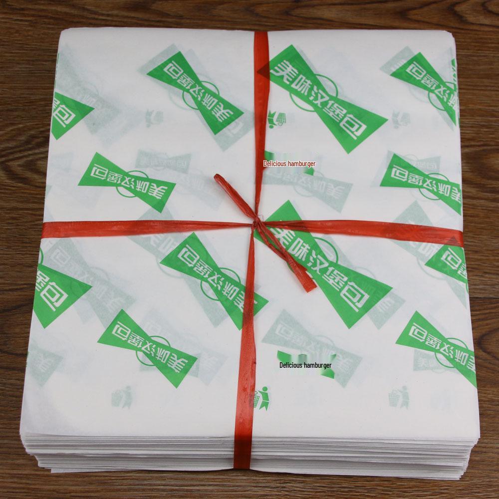Oil-Proof Hamburger & Baking Wrapping Paper - 900 Disposable Sheets, Free Shipping