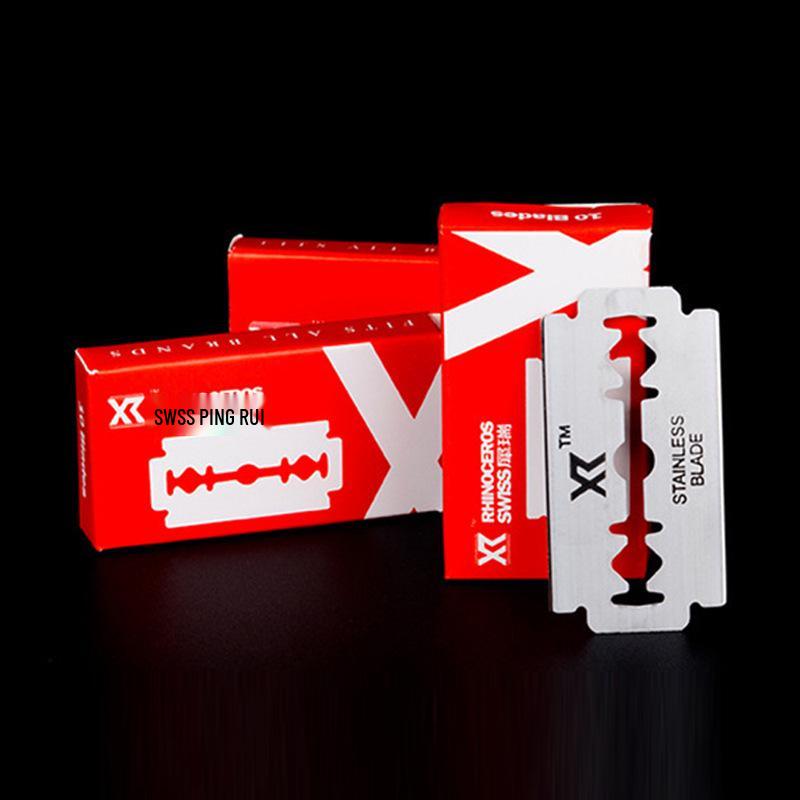 Xirui Manual Double-edged Razor Blades - 100-Pack Stainless Steel for Men s Shaving