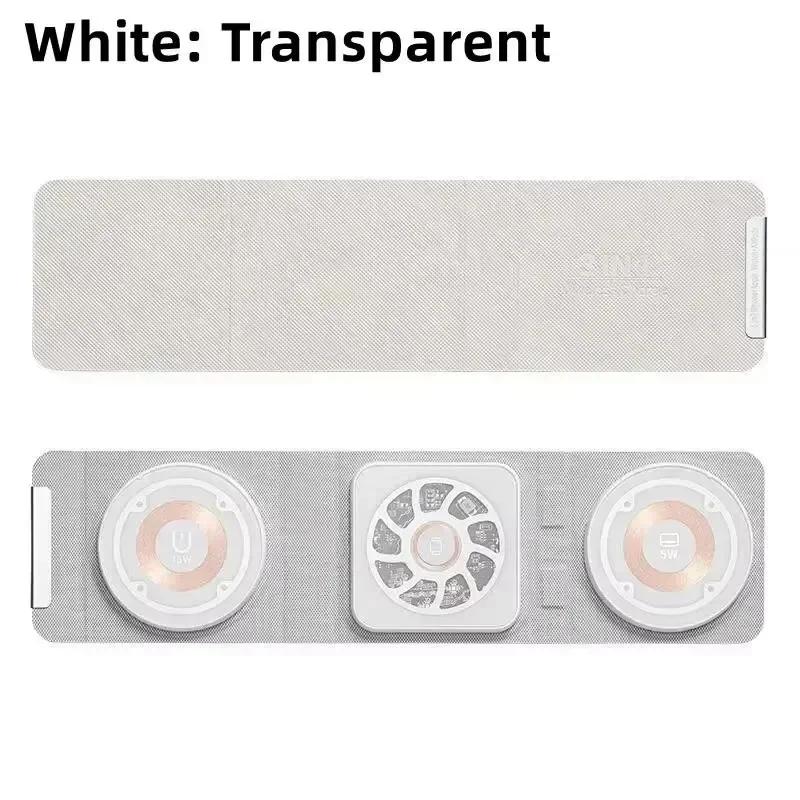 

3-in-1 Magnetic Wireless Charger Dock Fabric Art Foldable Portable Fast Charging Station For Magsafe iPhone 16~12 AirPods iWatch