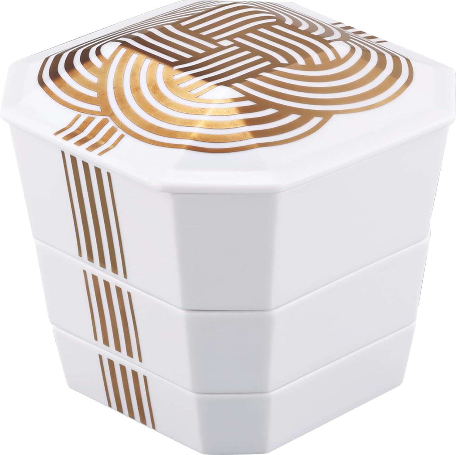 

Yamaka Shoten POTTERY x Nested and stacked for small storage bento bento box for New top tier bento box x 17 x for bento storage sleeve gold gold ODA платиновий