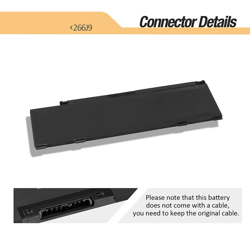 266J9 Battery for Dell G3 15 3500 3590 3790 G5 15 5500 SE 5505 P89F Inspiron 5490 INS 15PR-1545W 1548BR 1645W 1742BR 1742W