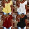 Summer Ladies T Shirt With 3d Pattern In Cotton Blend For Casual Wear